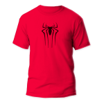 camiseta roja estampada araña